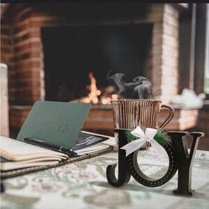 Farmhouse Rustic Wooden
Freestanding JOY Sign Decorations
With Beaded